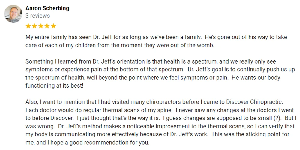 Chiropractic Chaska MN Testimonial